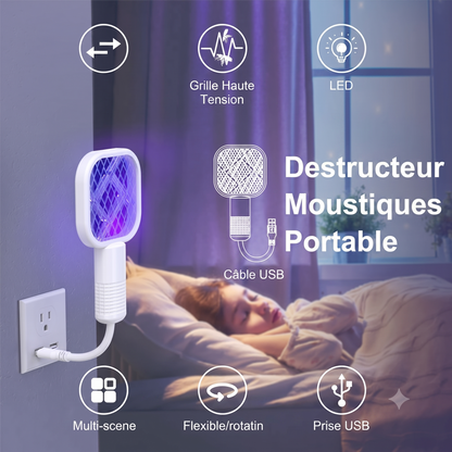 EcoZapper – La tapette électrique écologique et sûre pour une lutte anti-moustiques sans pollution ni rayonnement