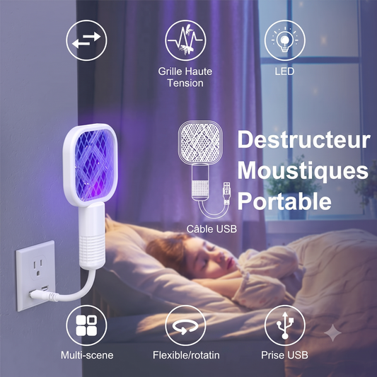 EcoZapper – La tapette électrique écologique et sûre pour une lutte anti-moustiques sans pollution ni rayonnement