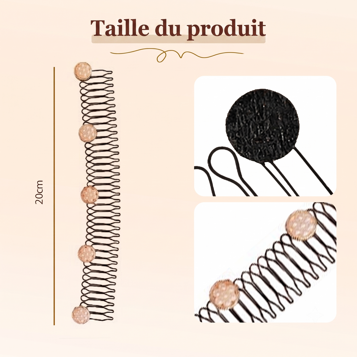InvisiChic – Le serre-tête invisible et élégant qui se fond naturellement dans votre coiffure