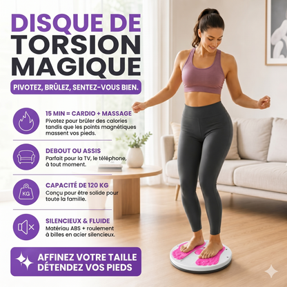 TwistFit Pro – Le disque rotatif antidérapant pour affiner votre taille