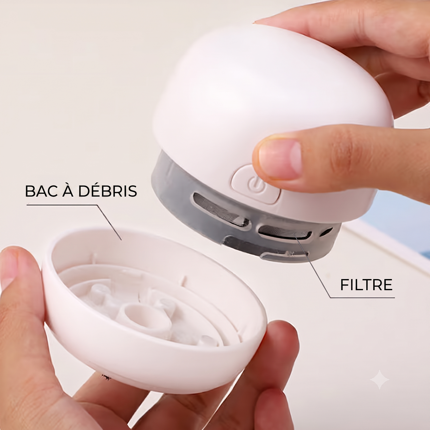 SilentPower – Aspiration puissante et silencieuse pour éliminer efficacement miettes, papier et poils