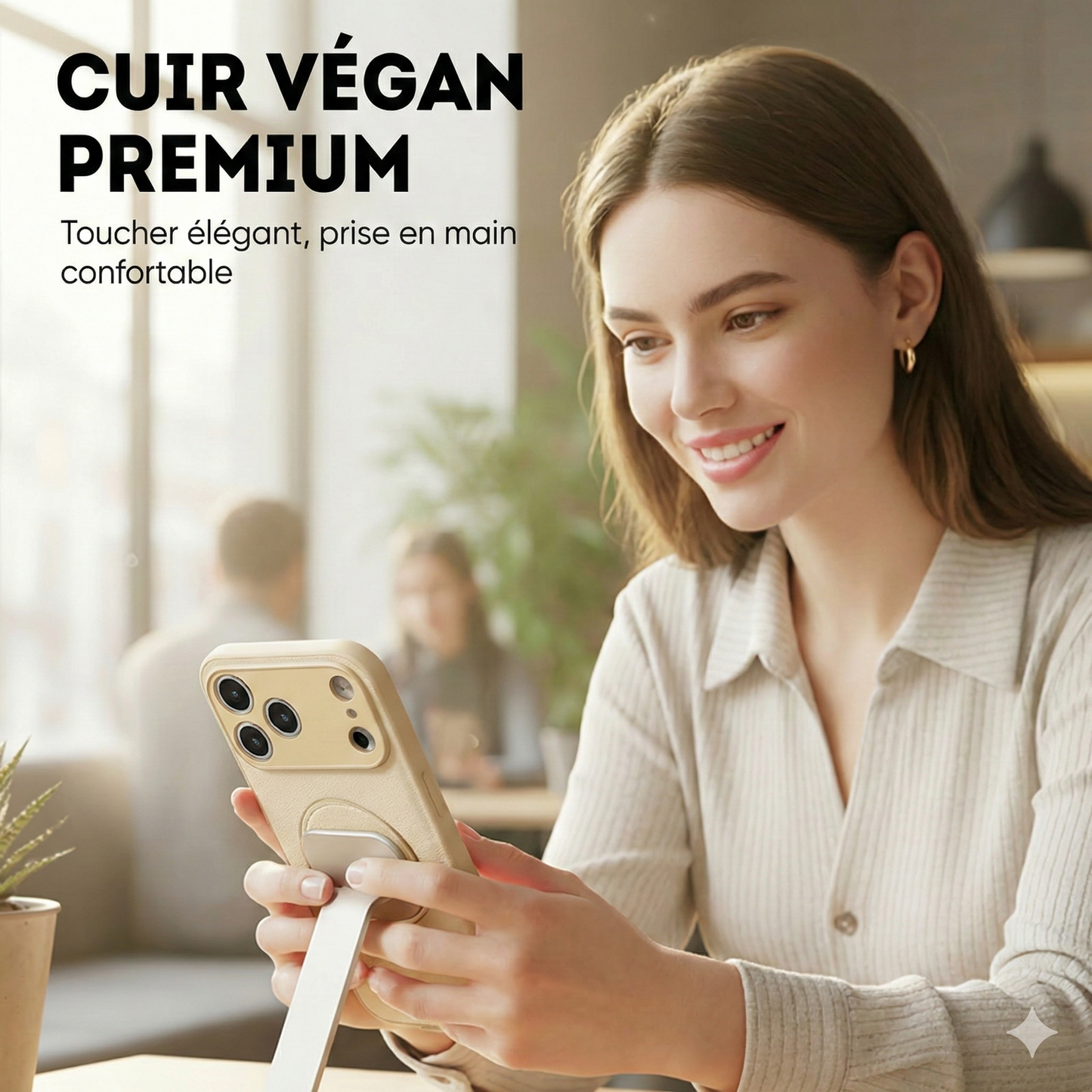 oque Magnétique Anti-Traces pour iPhone (Séries 12 à 17) – Protection Mat Anti-Empreintes & Compatible Charge Sans Fil