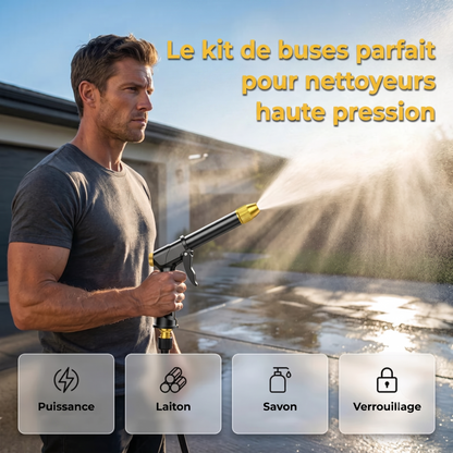 AquaJet Foam – Le pistolet haute pression 2-en-1 avec réservoir à mousse