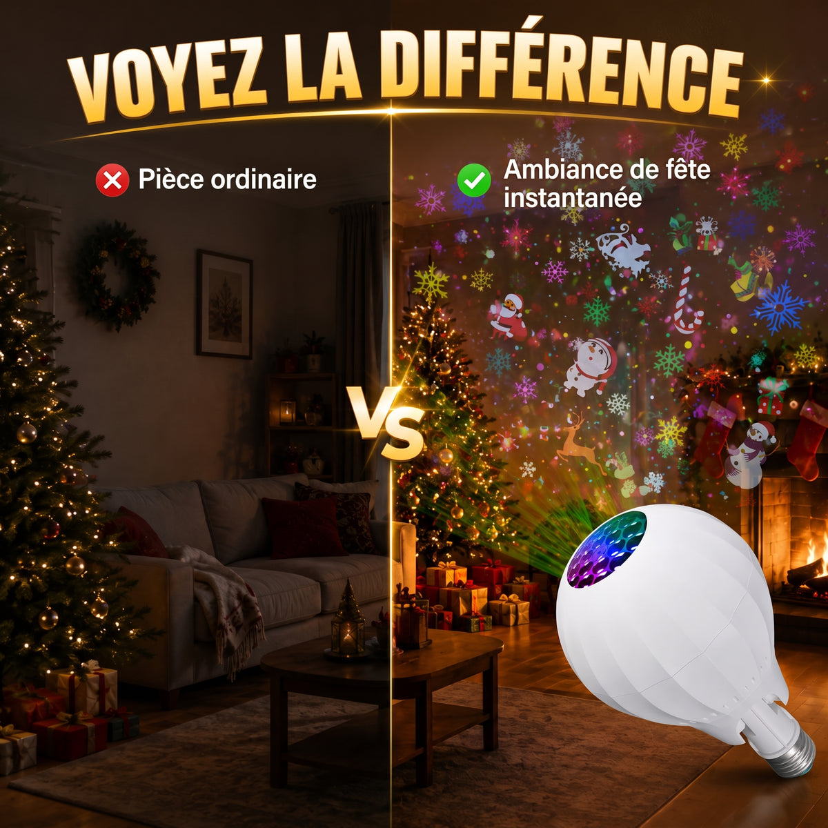 Magie de Noël – Créez une ambiance féerique sans aucun fil.