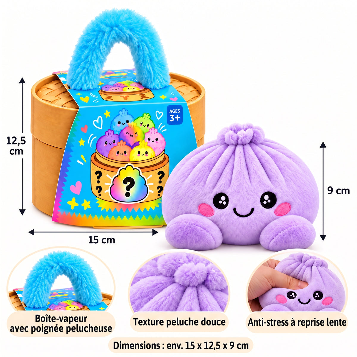 SoftDumpling – La peluche vapeur apaisante aux 11 couleurs