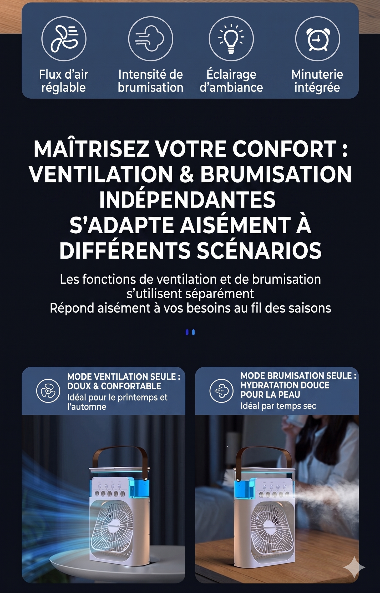 MistBreeze Pro – Le ventilateur humidificateur à brume glacée