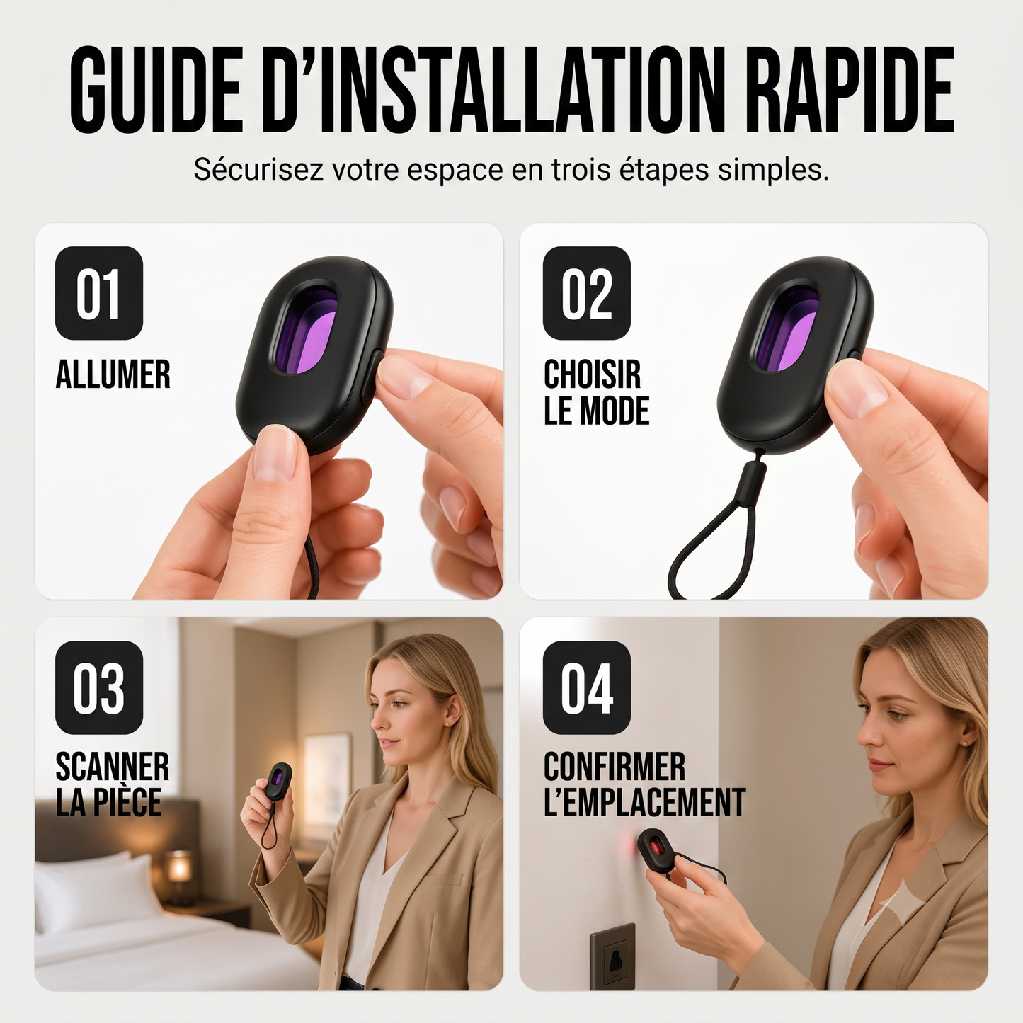 SafeAlert – L'alarme anti-intrusion au format de poche pour sécuriser instantanément votre espace personnel en voyage