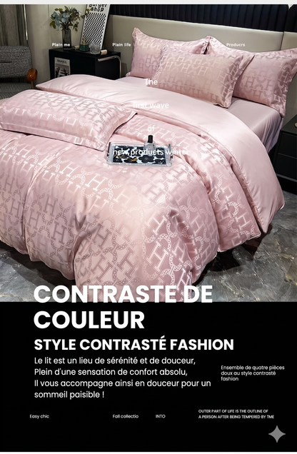 PureJacquard Chic – Le confort respirant et soyeux pour un sommeil haut de gamme