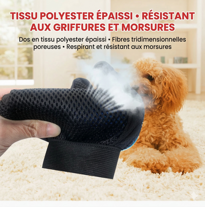 SoftPelage™ – Gants de massage en silicone souple pour l'épilation des poils d'animaux