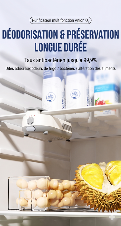 PureZon – Le purificateur à l'ozone avancé pour prolonger la fraîcheur et stériliser votre réfrigérateur