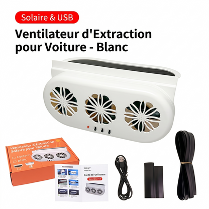AutoPur – L'extracteur d'air silencieux à 3 turbines pour éliminer la chaleur extrême et les odeurs tenaces