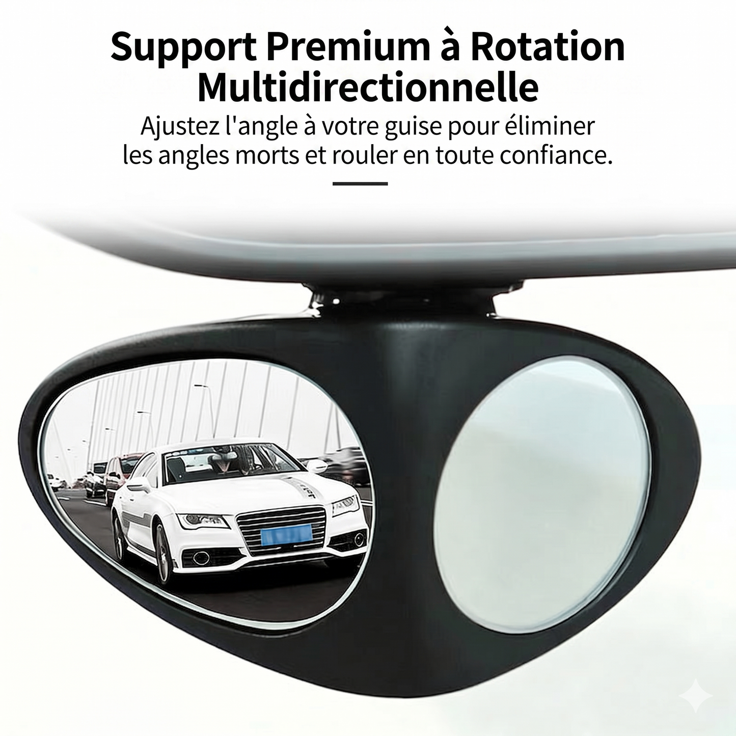 DualView 360 – Le double miroir d'angle mort pour une vision élargie et une conduite sécurisée
