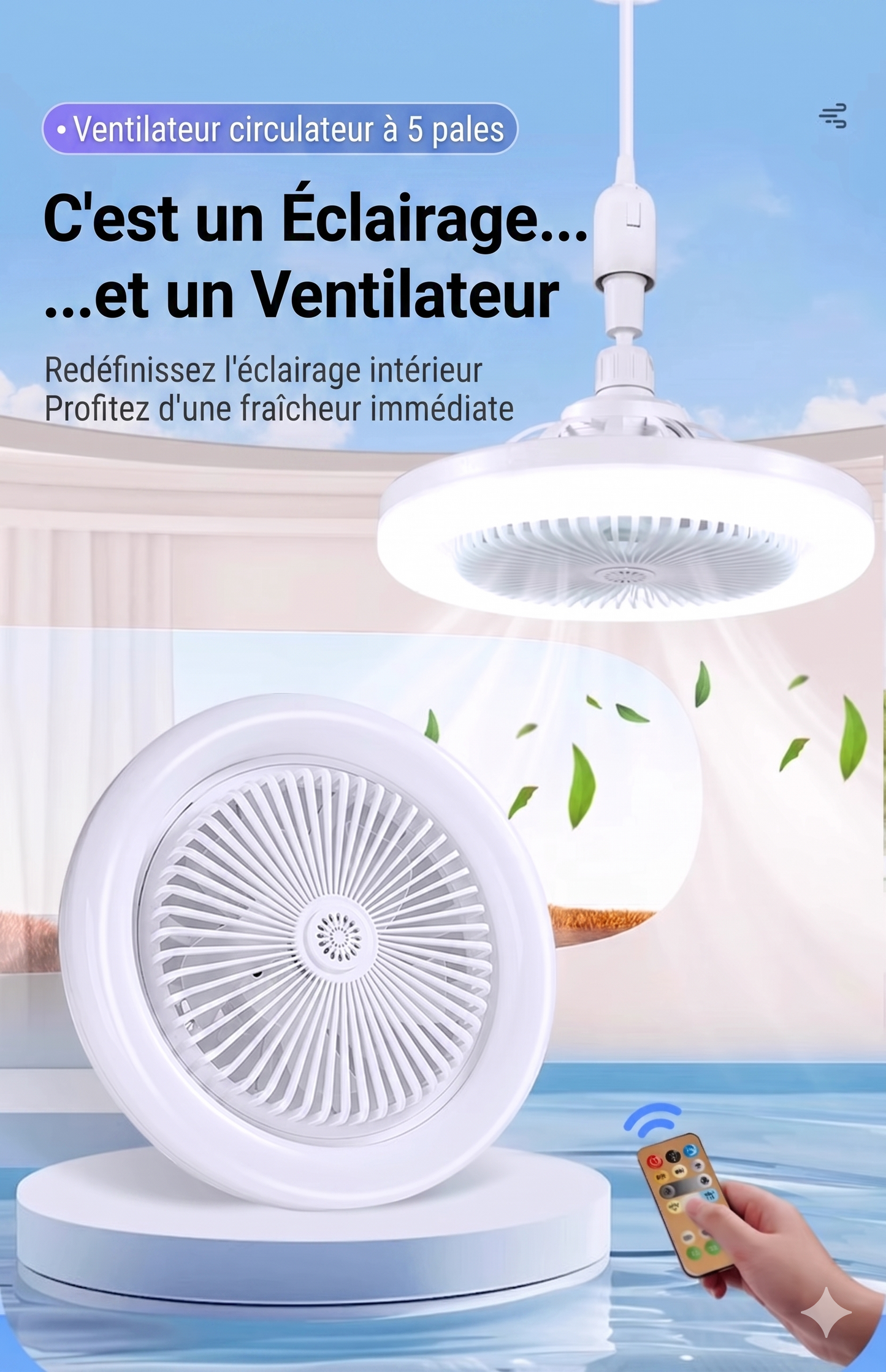 AeroLumi – La solution multifonction combinant ventilation rafraîchissante et éclairage LED