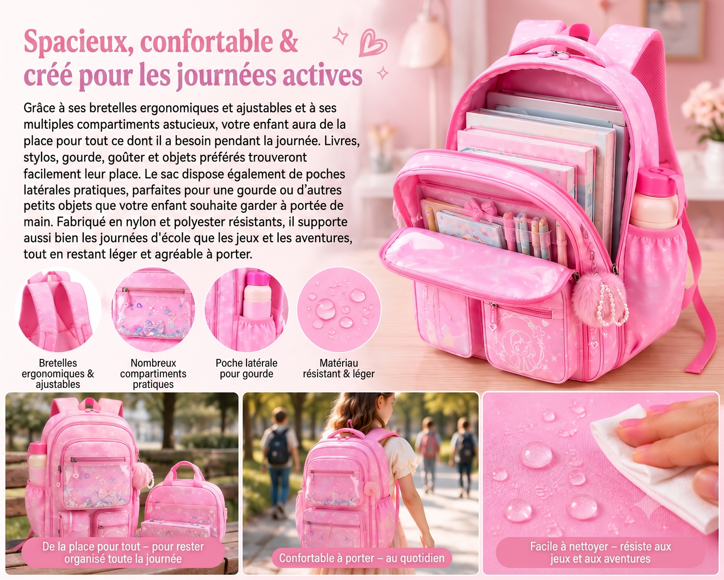 GlitterBag Pro – Le sac 3-en-1 durable pour les enfants