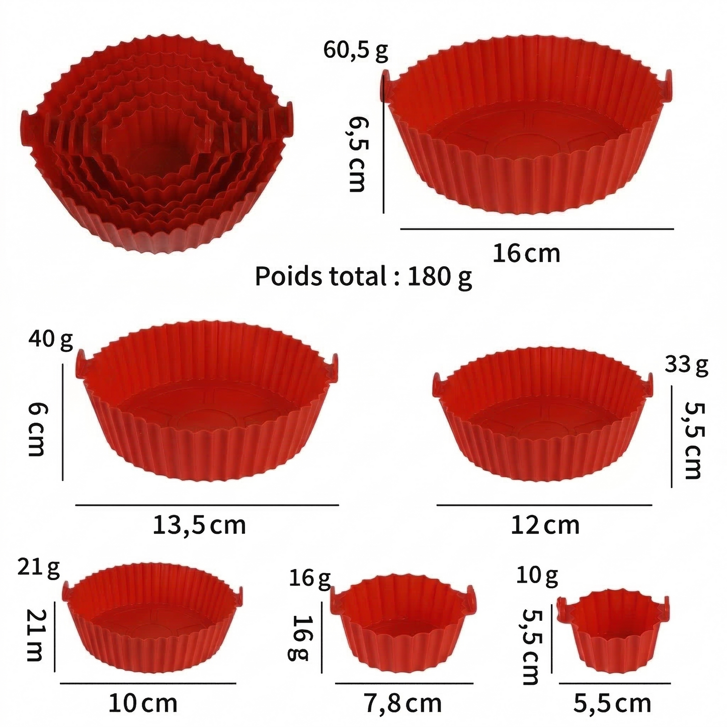 AirShield™ – Plateau réutilisable pour friteuse à air