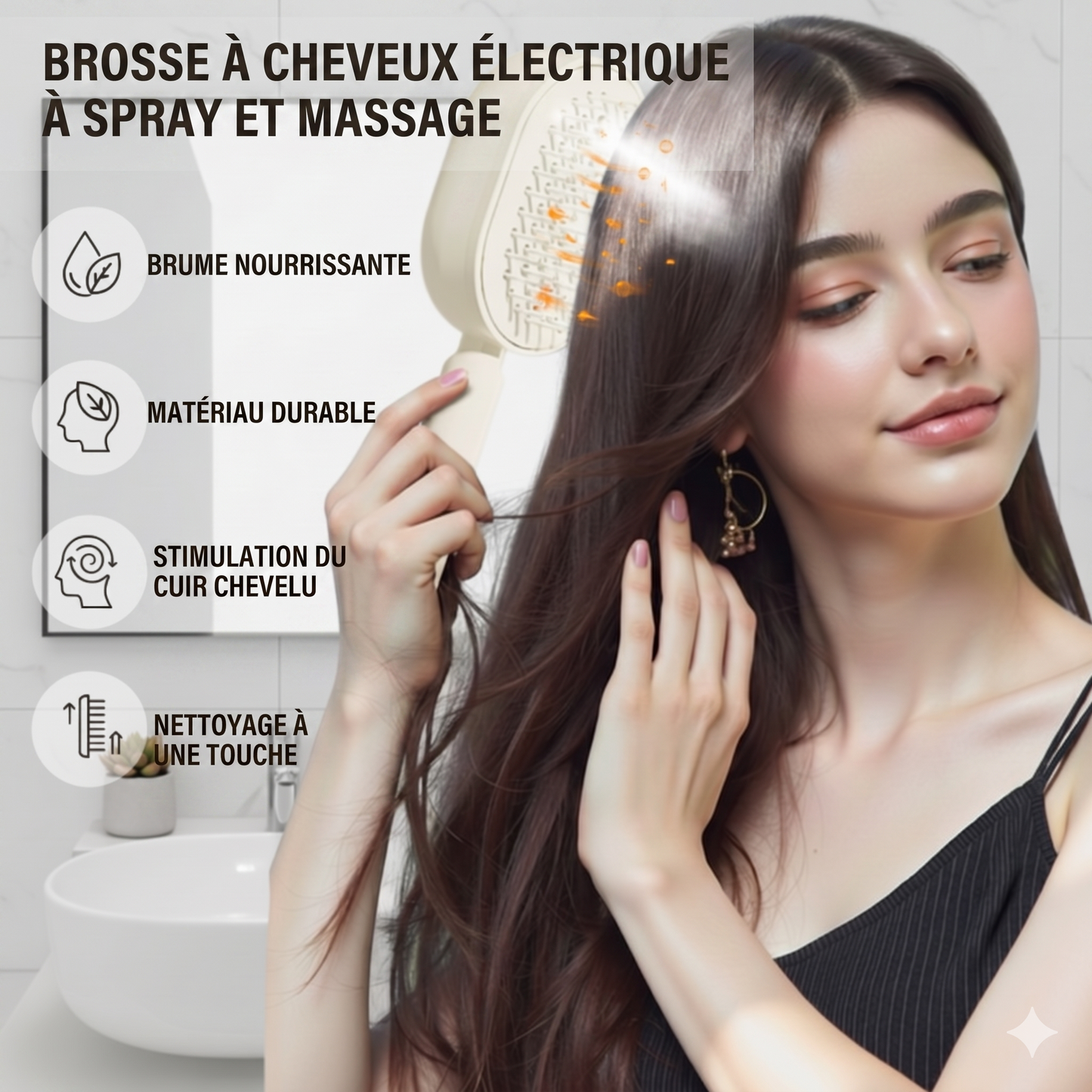 ScalpMist Pro – La brosse massante 2-en-1 avec spray nourrissant intégré