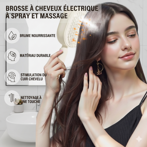 ScalpMist Pro – La brosse massante 2-en-1 avec spray nourrissant intégré