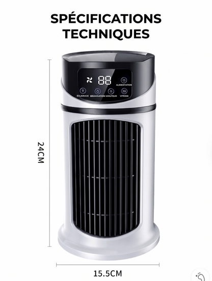 BreezeCube – Le refroidisseur d'air 3-en-1 portable et silencieux