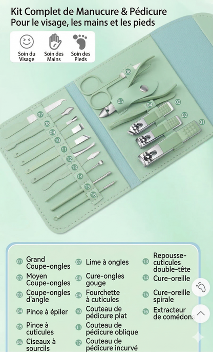 OmniSoin 16™ – Kit complet manucure, pédicure et visage