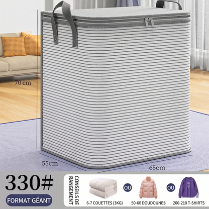 MaxiStore – Le sac de rangement très grande capacité pour une organisation optimale de votre literie et de vos vêtements