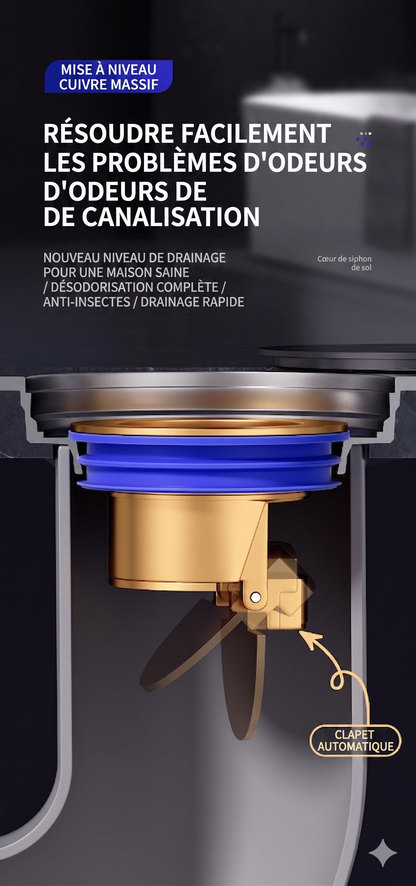 OdorBlock Pro – La valve de vidange anti-odeurs universelle pour une maison saine