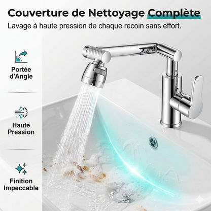 AquaPivot 1080 – L'embout de lavabo anti-éclaboussures pour une flexibilité maximale