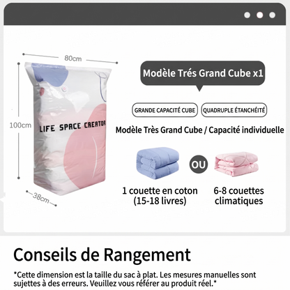 Push&Save Bag – Le rangement sous vide ultra-pratique à presser à la main