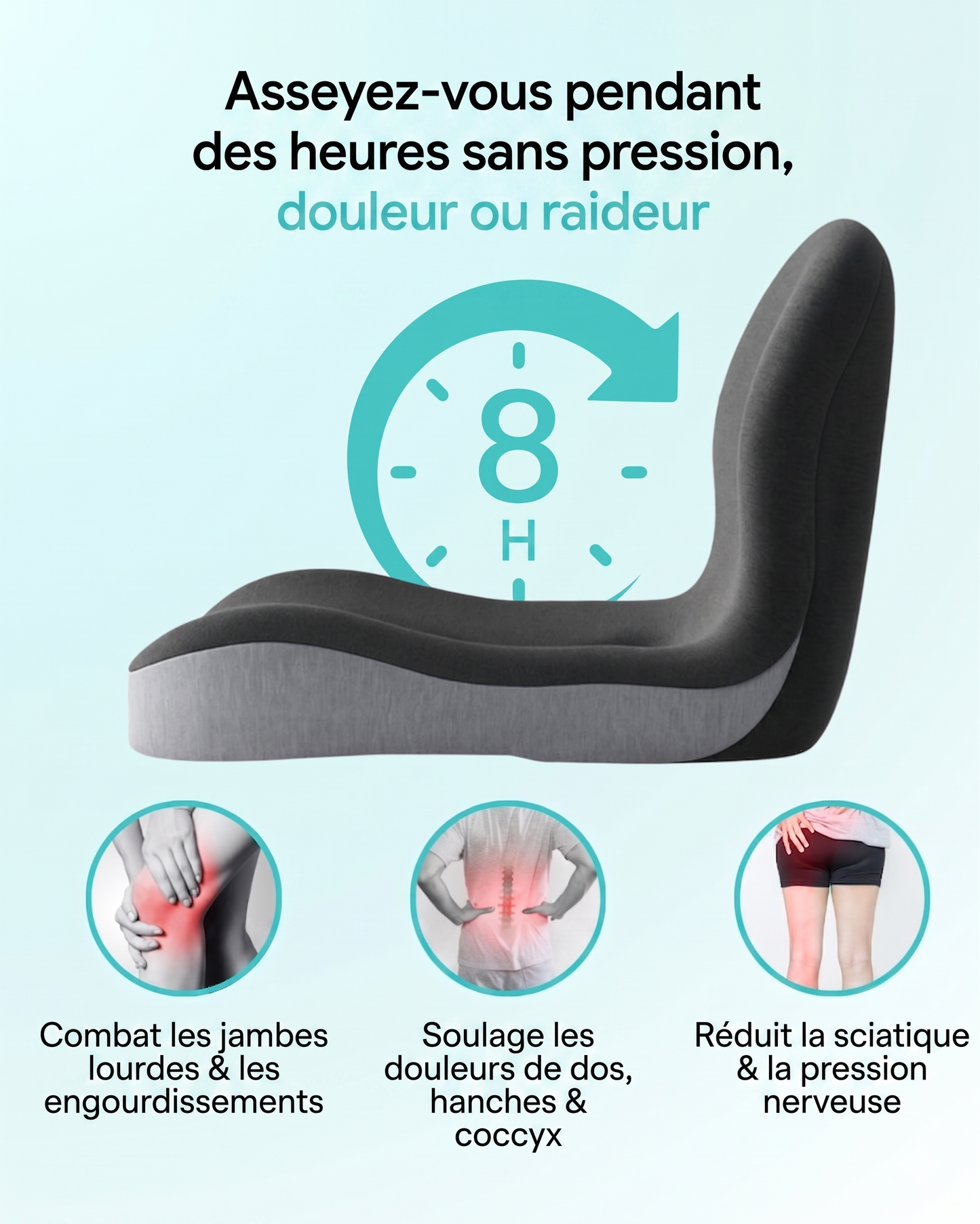 Hewilla – Le coussin ergonomique qui libère votre dos du quotidien