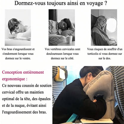 SleepCloud – Le coussin de voyage ergonomique gonflable