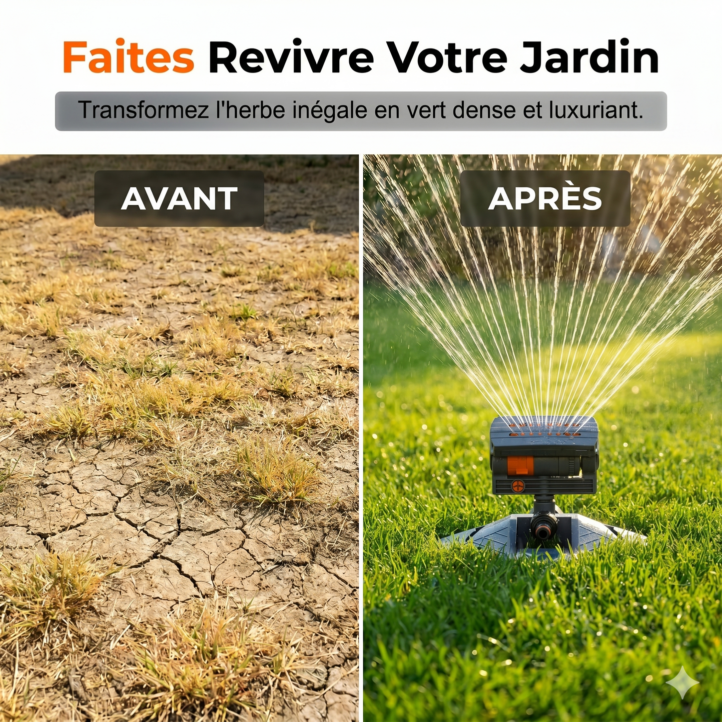 AquaSweep Pro – L'arroseur oscillant ultra-large pour une pelouse parfaitement luxuriante