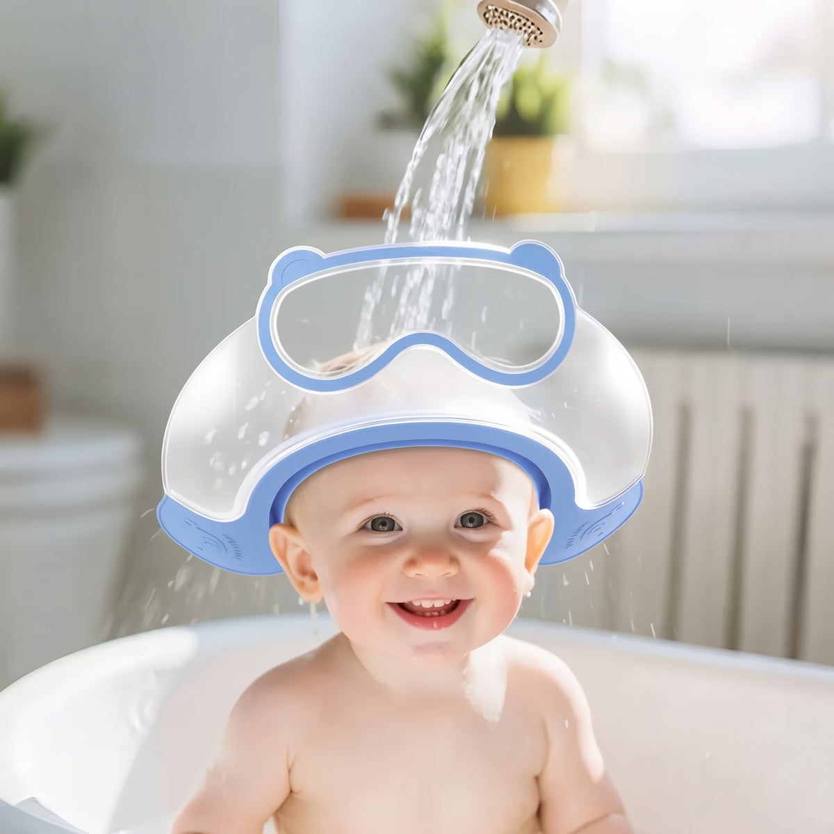 BathShield – La visière de bain protectrice ajustable pour bébé