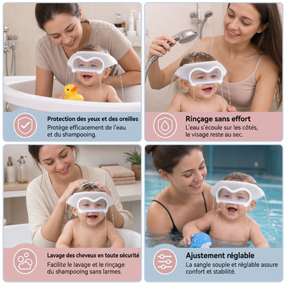 BathShield – La visière de bain protectrice ajustable pour bébé