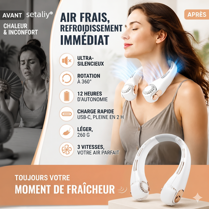 Neck 360 – Le ventilateur de cou rotatif et ultra-silencieux