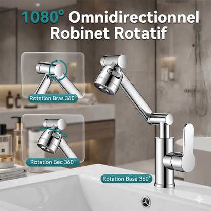 AquaPivot 1080 – L'embout de lavabo anti-éclaboussures pour une flexibilité maximale
