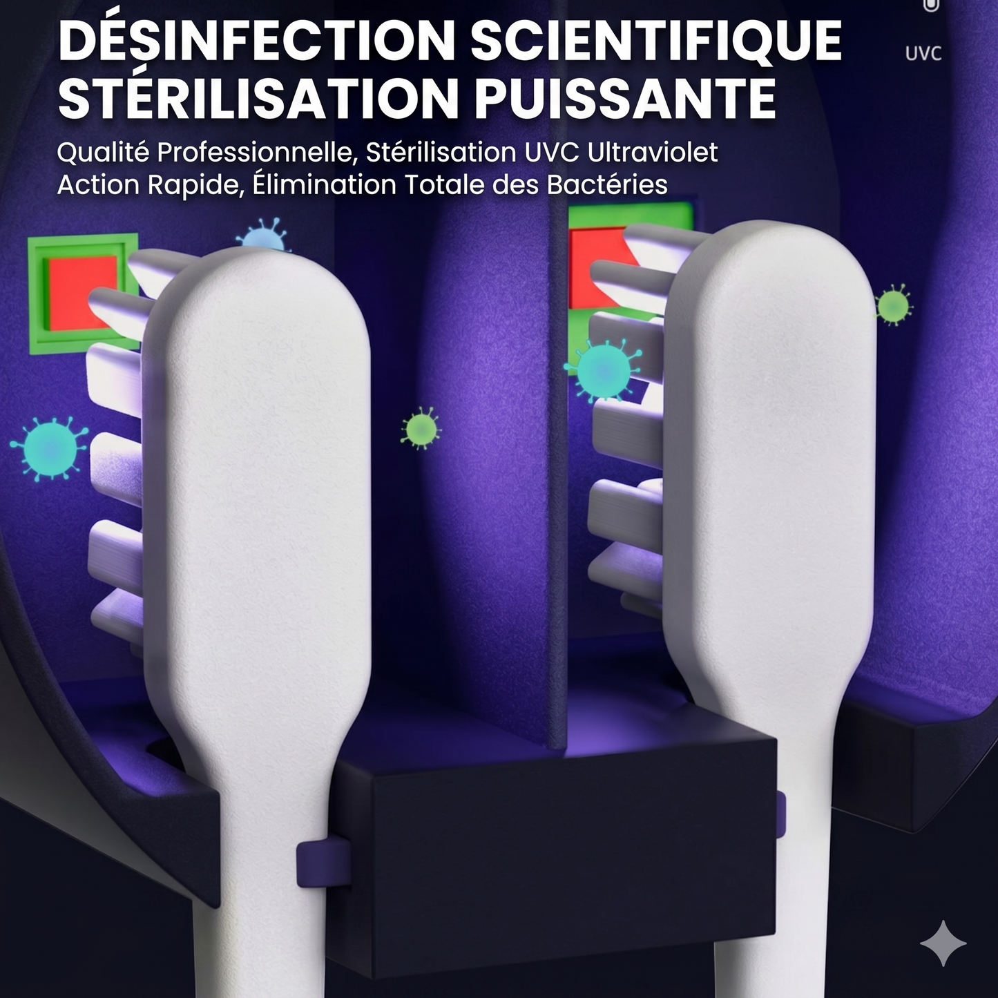 PureBrush – Le stérilisateur UVC intelligent pour une brosse à dents toujours saine et sèche