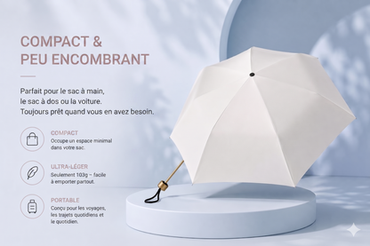NordicShade Pocket – Le mini parapluie 2-en-1 anti-UV et intempéries