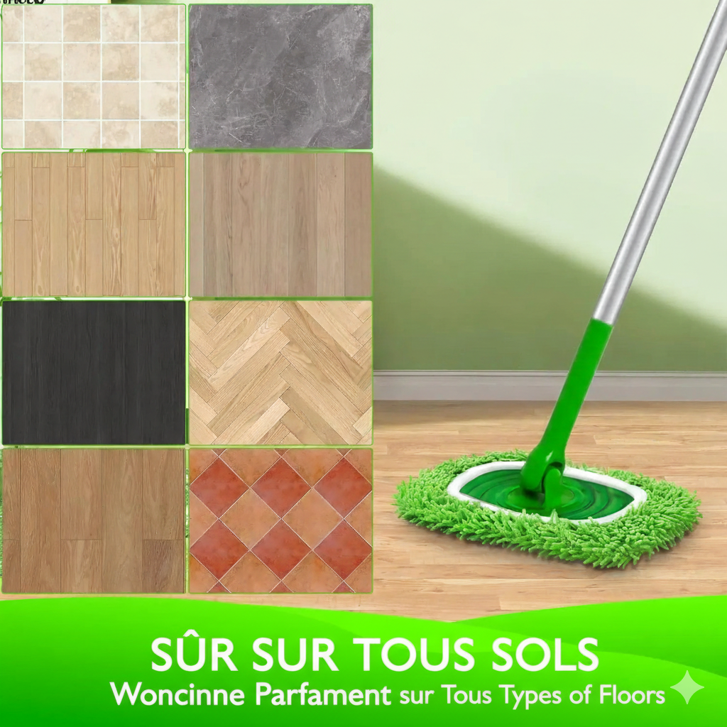 EcoMop™ – La serpillère infinie pour un sol impeccable. (4 pièces)