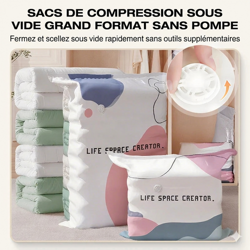 Push&Save Bag – Le rangement sous vide ultra-pratique à presser à la main