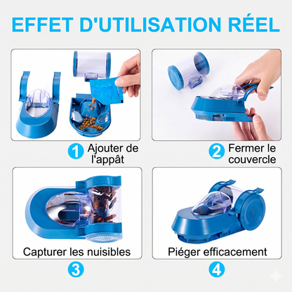 RoachTrap Pro – Le piège à cafards réutilisable et confiné pour une maison saine  （10 paquets d'appâts offerts）