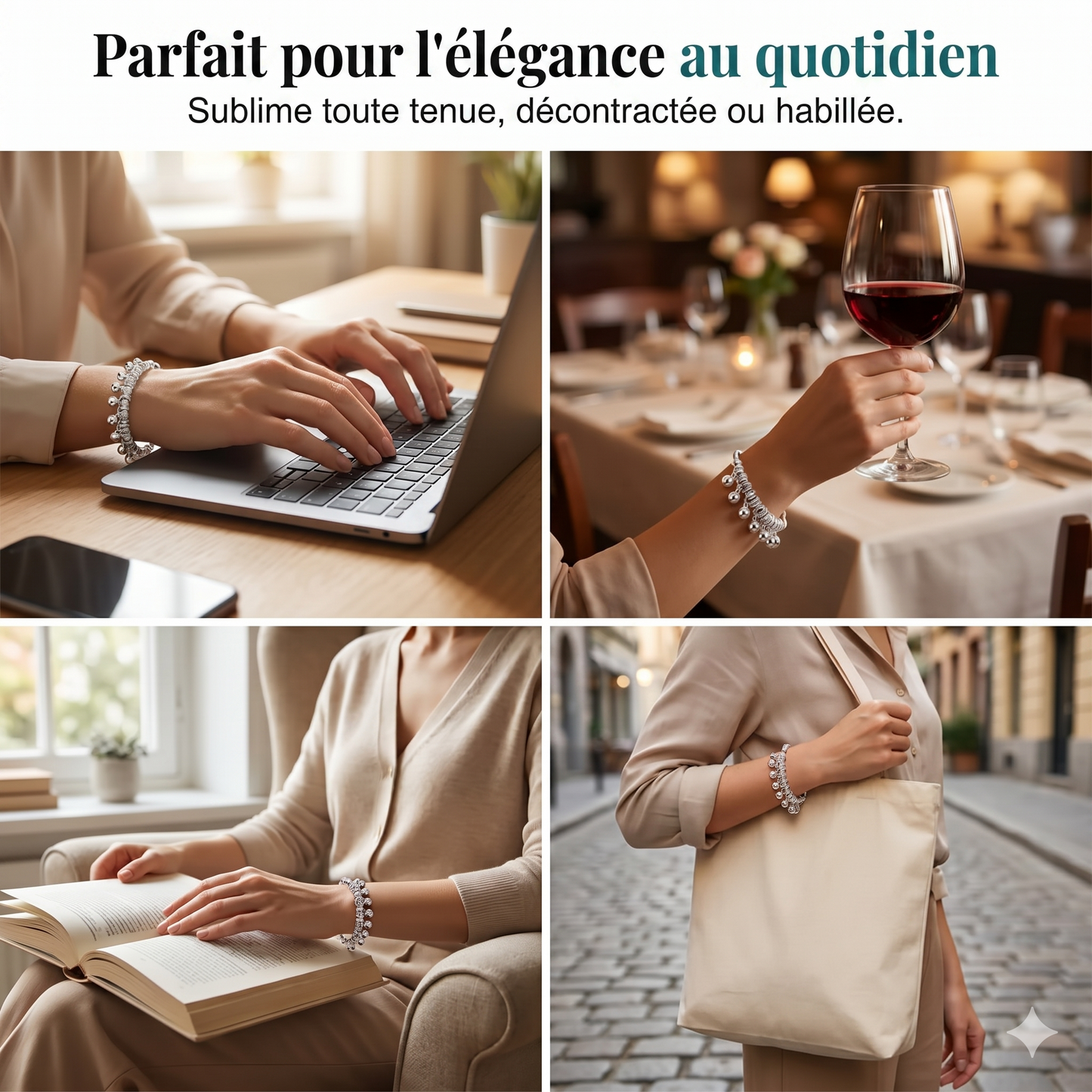 MelodyWrap Elegance – Le bracelet léger et ajustable au tintement délicat