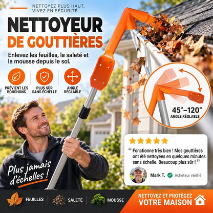 TryggRens – Nettoyez vos gouttières depuis le sol