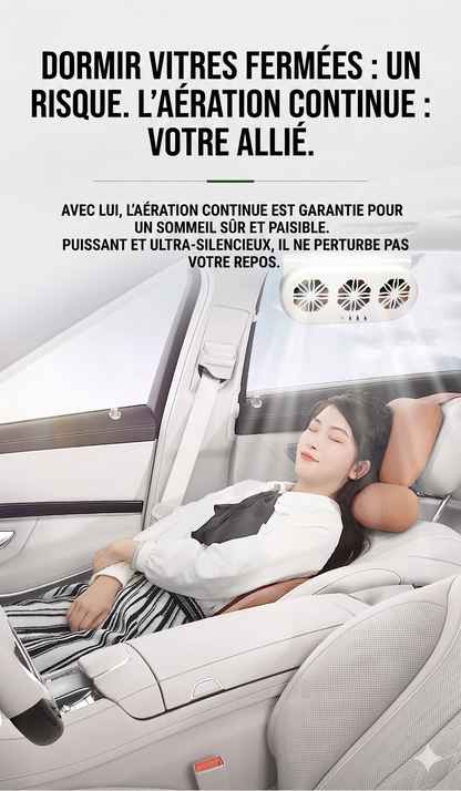 AutoPur – L'extracteur d'air silencieux à 3 turbines pour éliminer la chaleur extrême et les odeurs tenaces