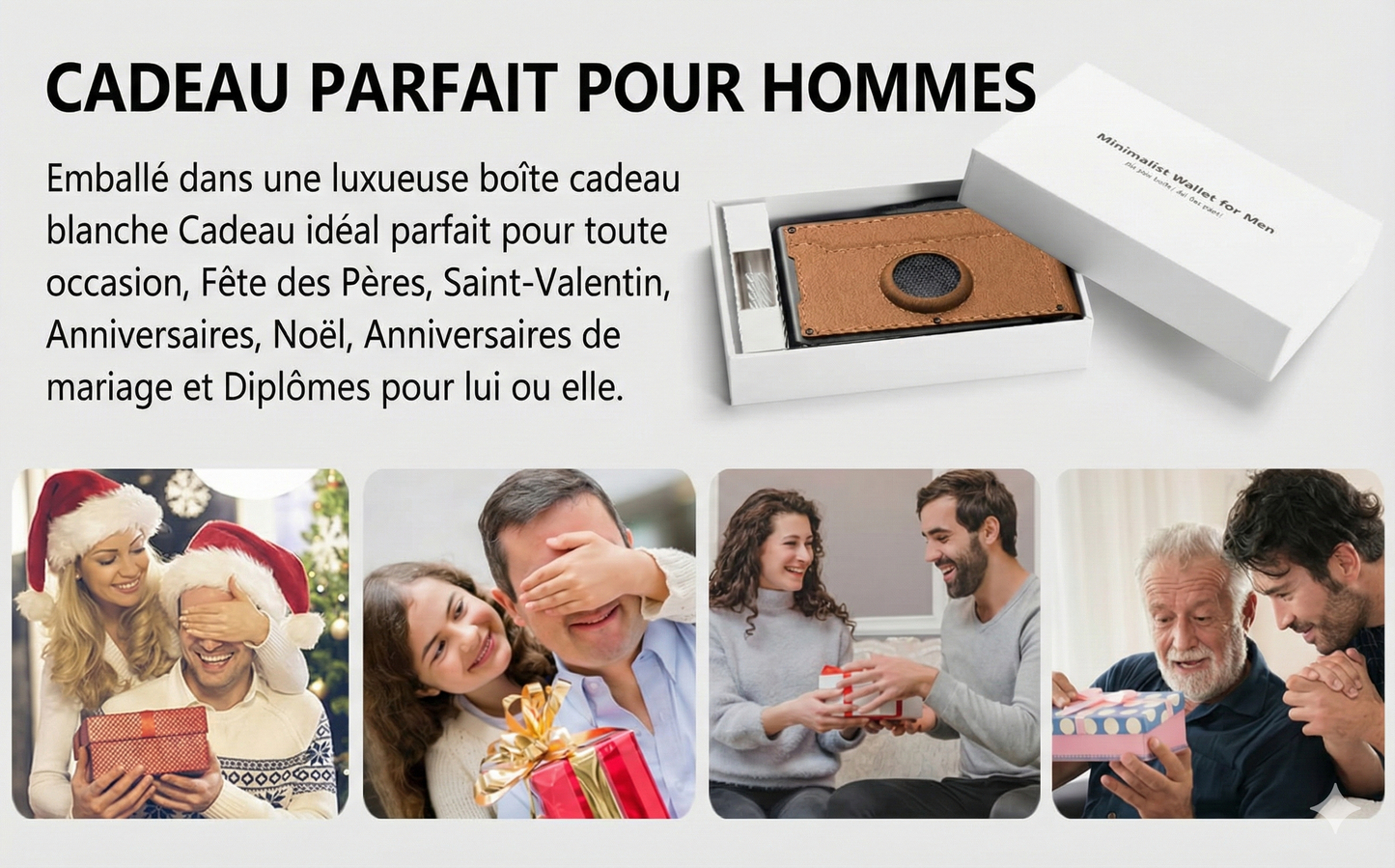 AirTrack™ – Portefeuille intelligent avec éjection fluide et slot AirTag