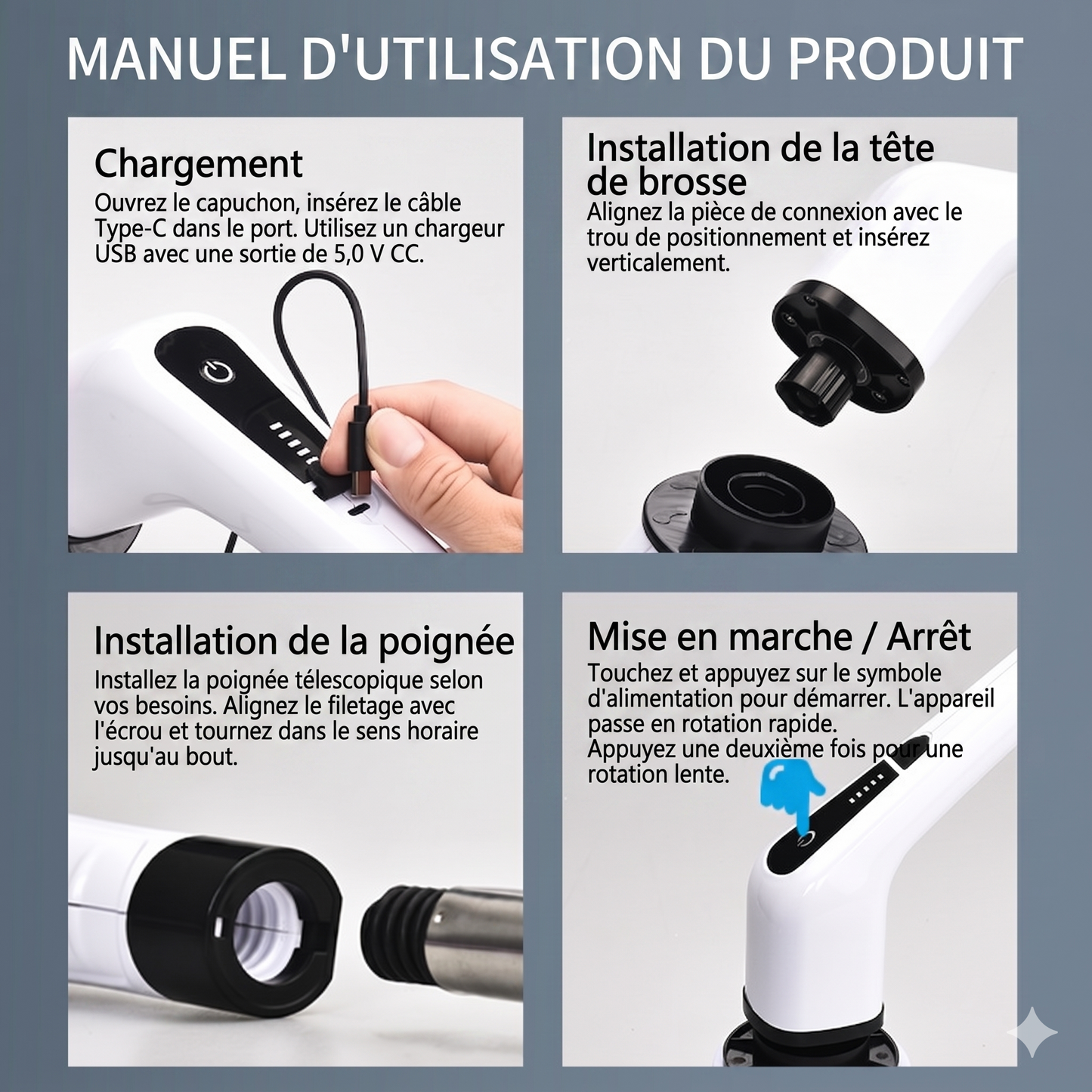 PowerClean Pro – La brosse électrique sans fil 9-en-1 pour un nettoyage ultra-puissant sans effort