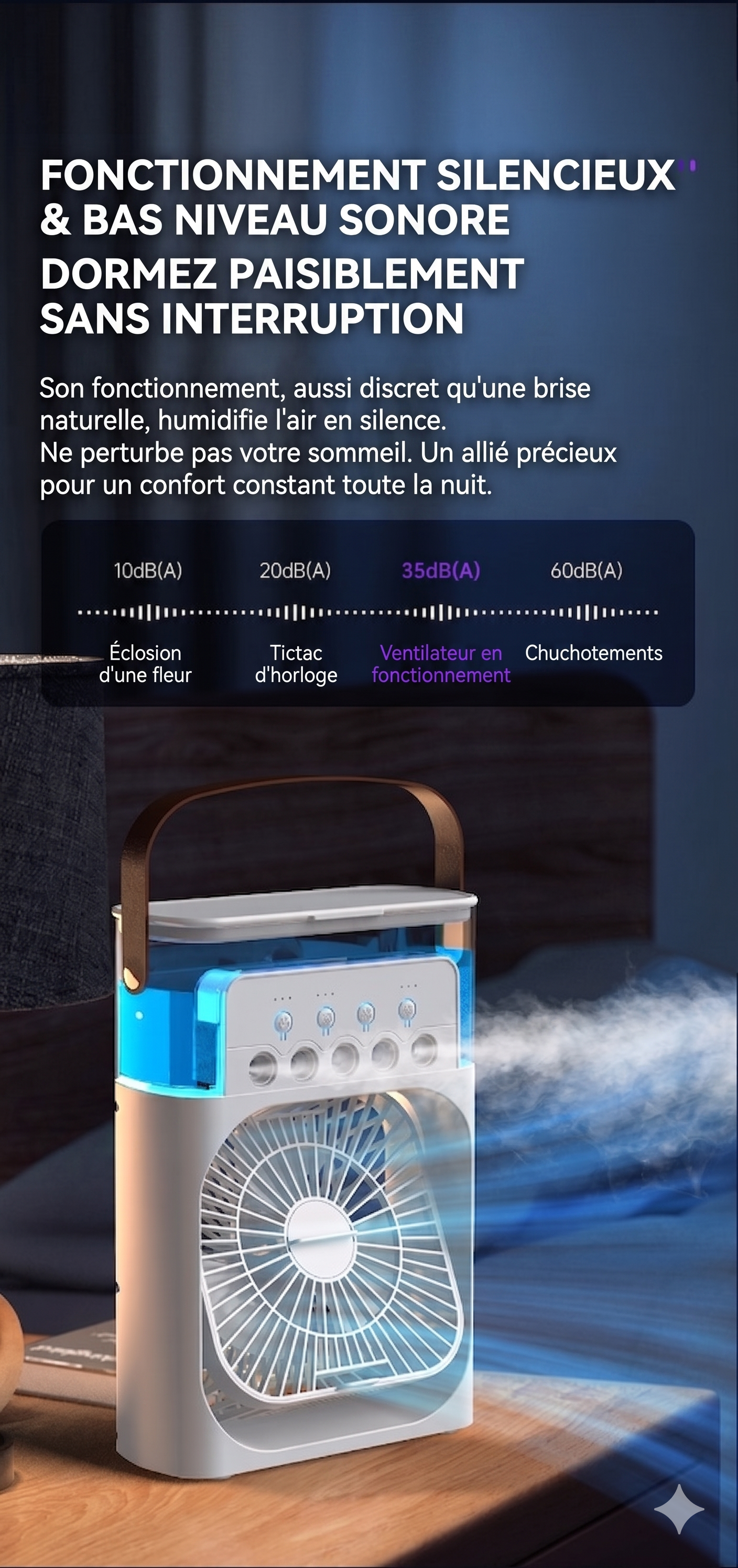 MistBreeze Pro – Le ventilateur humidificateur à brume glacée