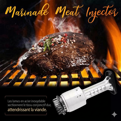 FlavorInject Pro – L'attendrisseur et injecteur de marinade pour des viandes tendres et savoureuses
