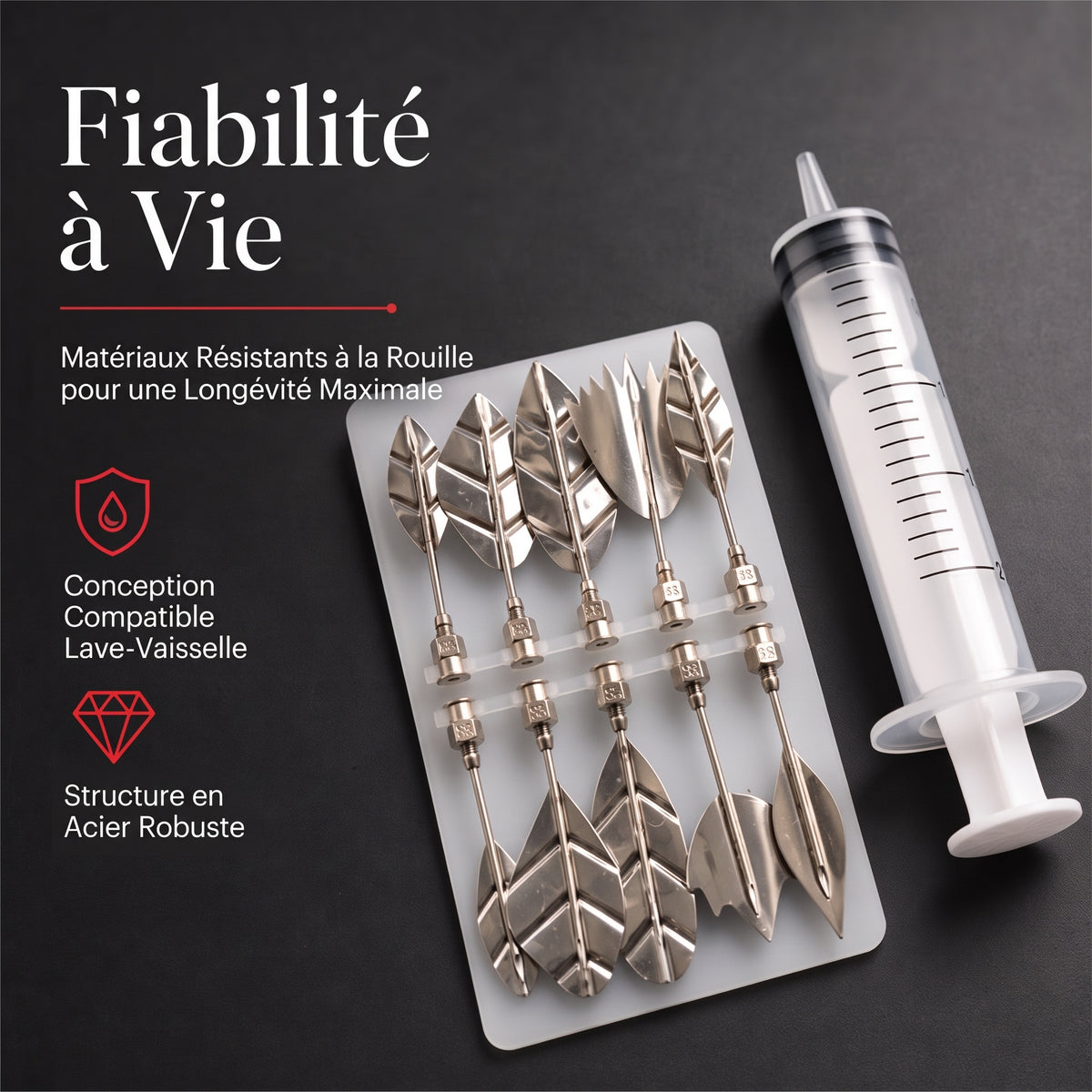 GelaBloom 3D – Embouts spéciaux pour injecter de la gélatine et créer de magnifiques motifs floraux en 3D