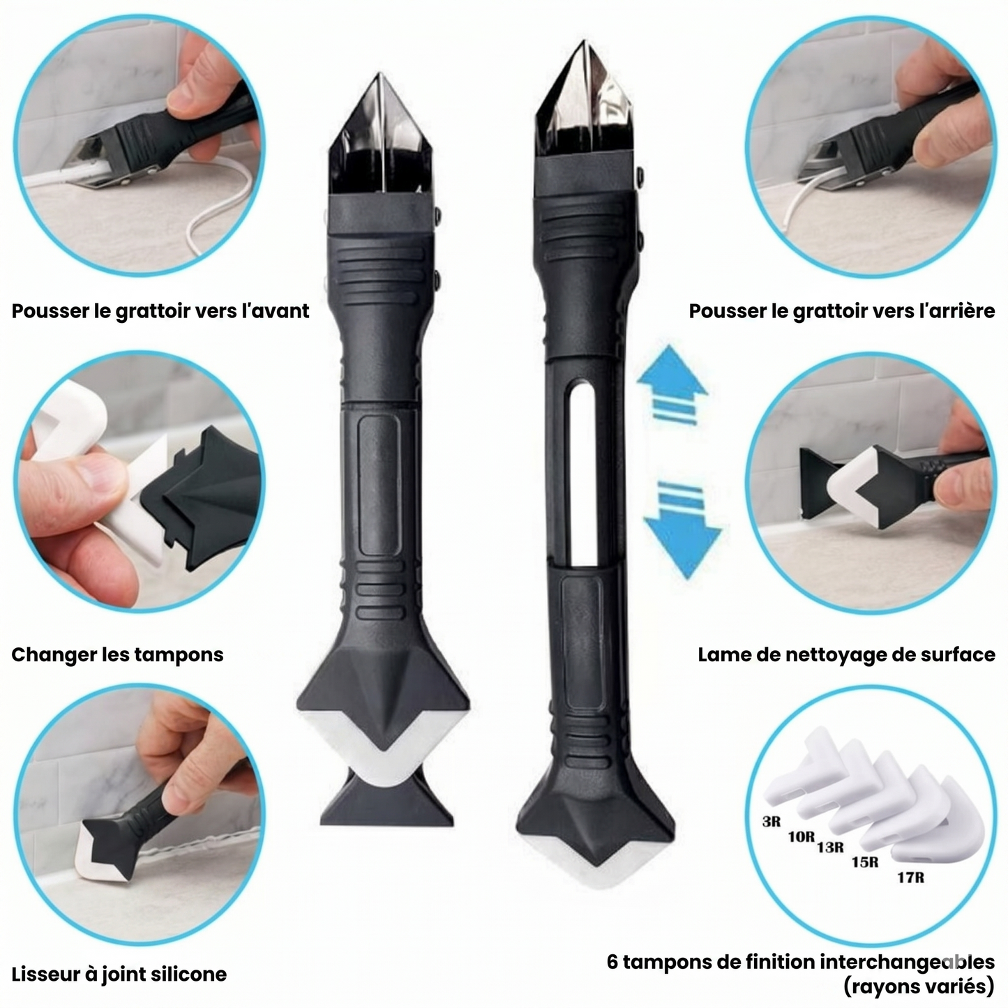 CaulkMaster 3-en-1 – L'outil multifonction pour retirer et lisser vos joints sans effort