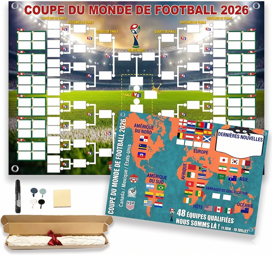 MundiaMap 2026 – Le poster-calendrier interactif des 48 nations