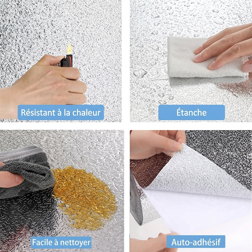 AluShield™ – Protection ultime contre l'huile et les taches de cuisine